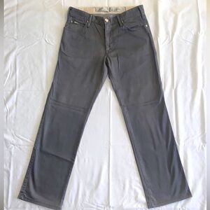 Armani men’s denim jeans Gray stretch trouser Sz 30 Italian luxury vintage